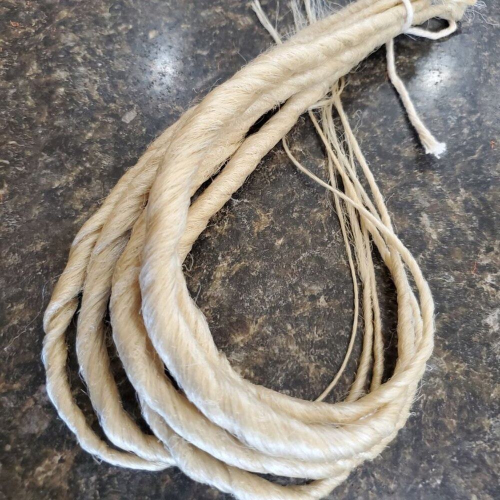 6 Platinum Blonde Dreads Dreadlock Hair Extensions